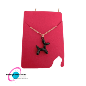 Ketting ballonhondje zwart