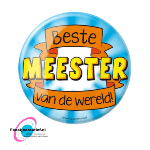 Button XL "Beste meester van de wereld!"