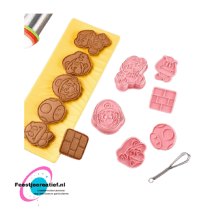 Koekjesvormen Mario - 6 stuks