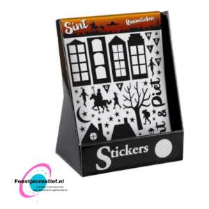Raamstickers welkom Sint & Piet