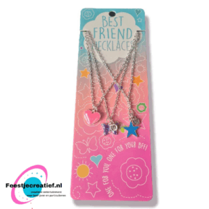 3 Best Friend Vriendschapskettingen Hart / Ster / Vlinder