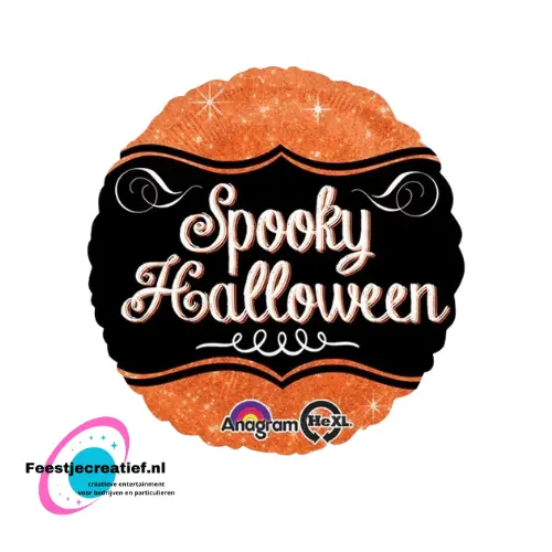 Folieballon "Spooky Halloween" sparkle, 43cm 1 Folieballon "Spooky Halloween" sparkle, 43cm