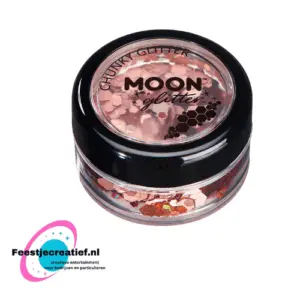 Huid Glitter Grote Glittervlokken 3 Gr RosÃ©goud