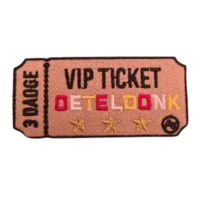 Strijkembleem/applicatie, carnaval 3-daagse VIP ticket - Oeteldonk