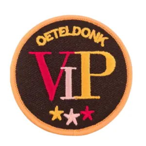 Strijkembleem/applicatie, carnaval VIP - Oeteldonk