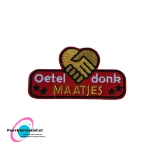 Strijkembleem/applicatie brandenburgers - Oeteldonk, 15x7cm 5 Strijkembleem/applicatie, carnaval Oeteldonkmaatjes