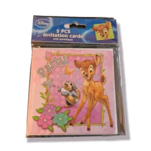 Uitnodiging Bambi - 5 stuks