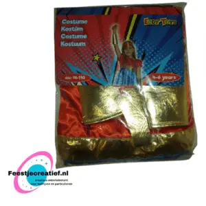 Verkleedset super woman, maat 98-110