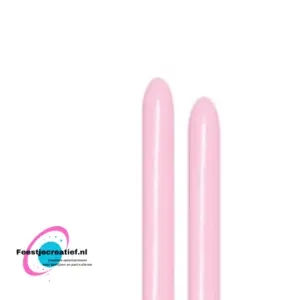 260 - modeleerballon Bubblegum Pink  - 50 Stuks