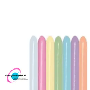 Sempertex modeleerballon satin assorti 260s ballon, Latex, 100 stuks