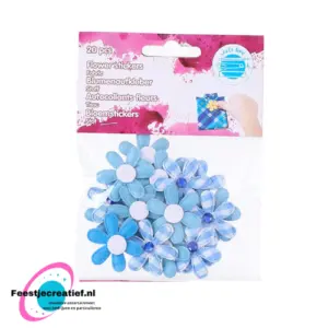 Bloemenstickers - 20 stuks