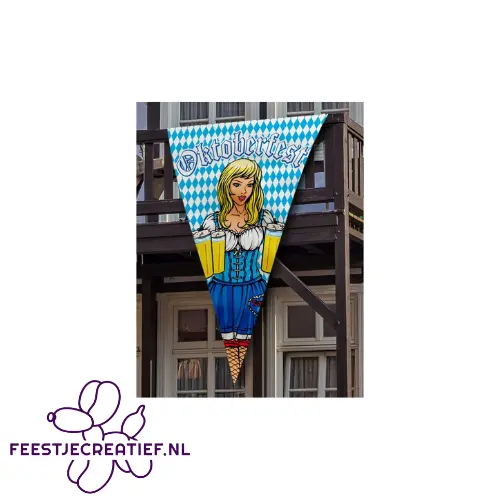 Mega puntvlag bier Oktoberfest 1 Mega puntvlag bier Oktoberfest