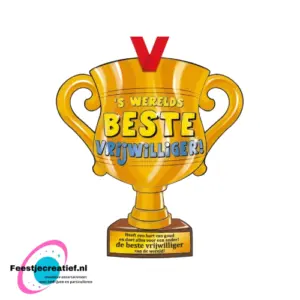 Trofee "'s Werelds beste vrijwilliger!"