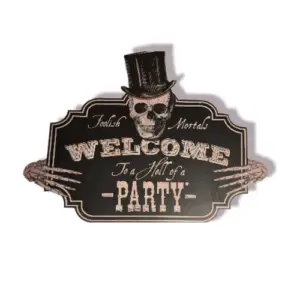 Halloween wanddecoratie Hell of a party