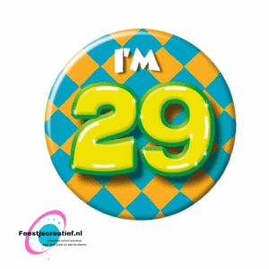 Button klein "I'm 29"