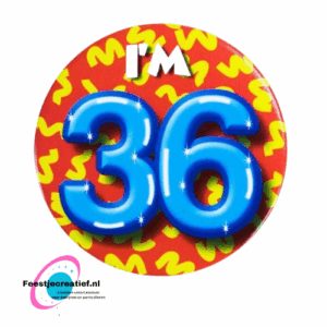 Button klein "I'm 36"
