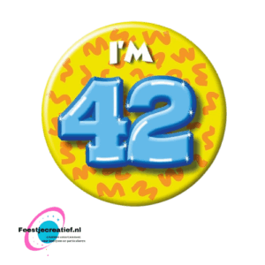 Button klein "I'm 42"