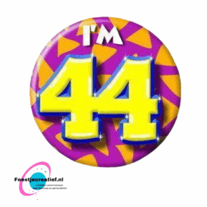 Button klein "I'm 44"