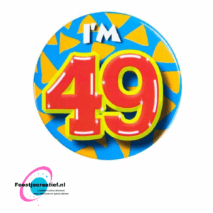 Button klein "I'm 49"