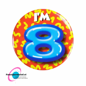 Button klein "I'm 8"