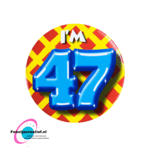 Button klein "I'm 47"