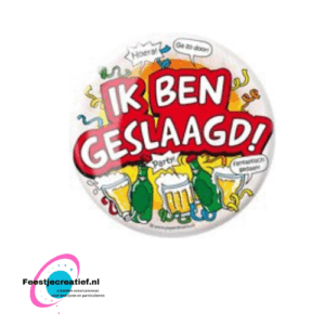Button XL "Ik ben geslaagd!"