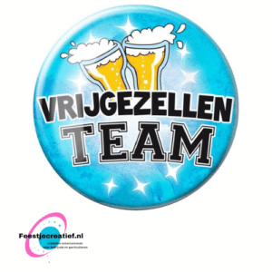 Button XL "Vrijgezellenteam" man
