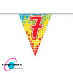 Vlaggenlijn/slinger 7 jaar, 3.6 meter