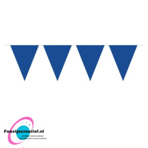 Vlaggenlijn/slinger blauw, 10 meter