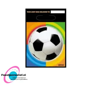Uitdeelzakjes voetbal - 8 stuks
