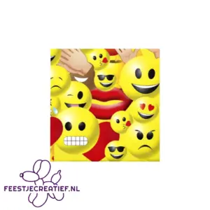 Papieren servetten emoji - 20 stuks