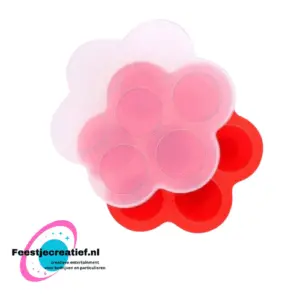 Bewaarbakjes babyvoeding, gietvorm Rood