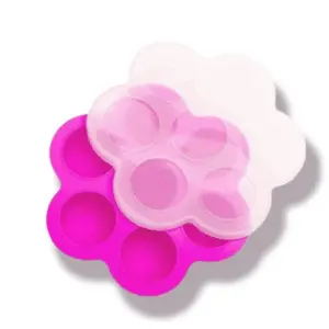 Bewaarbakjes babyvoeding, gietvorm Roze