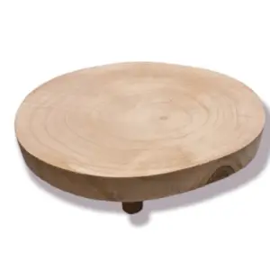 Deco tafeltje hout 30x6.5cm naturel