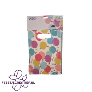 Uitdeelzakjes ballonnen - 6 stuks