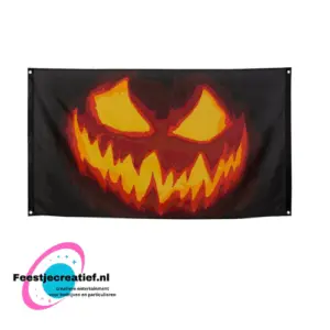 Vlag creepy pumpkin polyester, 90x150cm