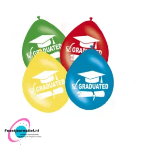 Ballonnen - Geslaagd - Graduated - 30cm