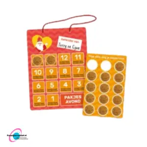 Aftelkalender Sint & Piet met stickers