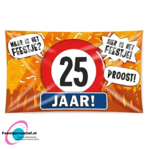 XXL vlag "25 jaar!", 150x90cm