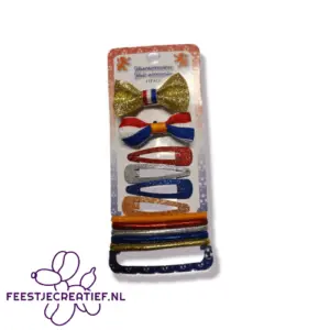 Haar clip setje Oranje