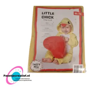 Verkleedset Little Chick onesie, maat 68-74