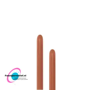 260 -  Metallic Copper - sempertex - 50 Stuks - modeleerballon