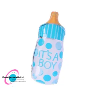 Folieballon babyfles "It's a boy"