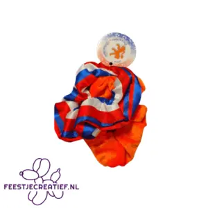 Scrunchie Oranje & Rood/Wit/Blauw