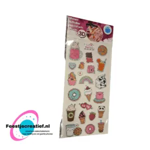 3D sticker sweets