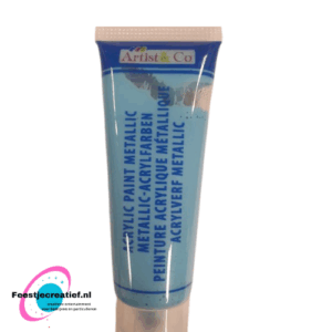 Acrylverf metallic blauw, 75ml