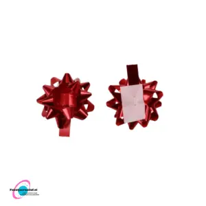 Kerststrikjes rood, 5cm - 10 stuks