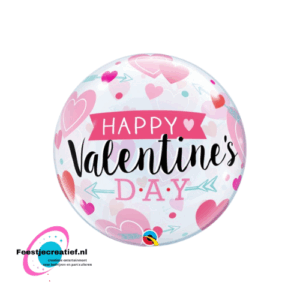 Bubble-ballon "Happy Valentine's day", 56cm