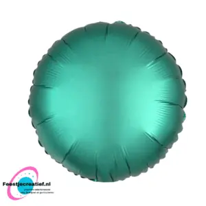 Folieballon basic rond turquoise, 40cm