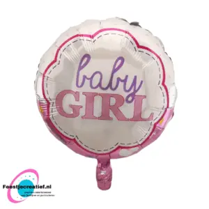 Folie Ballon geboorte baby girl 40cm